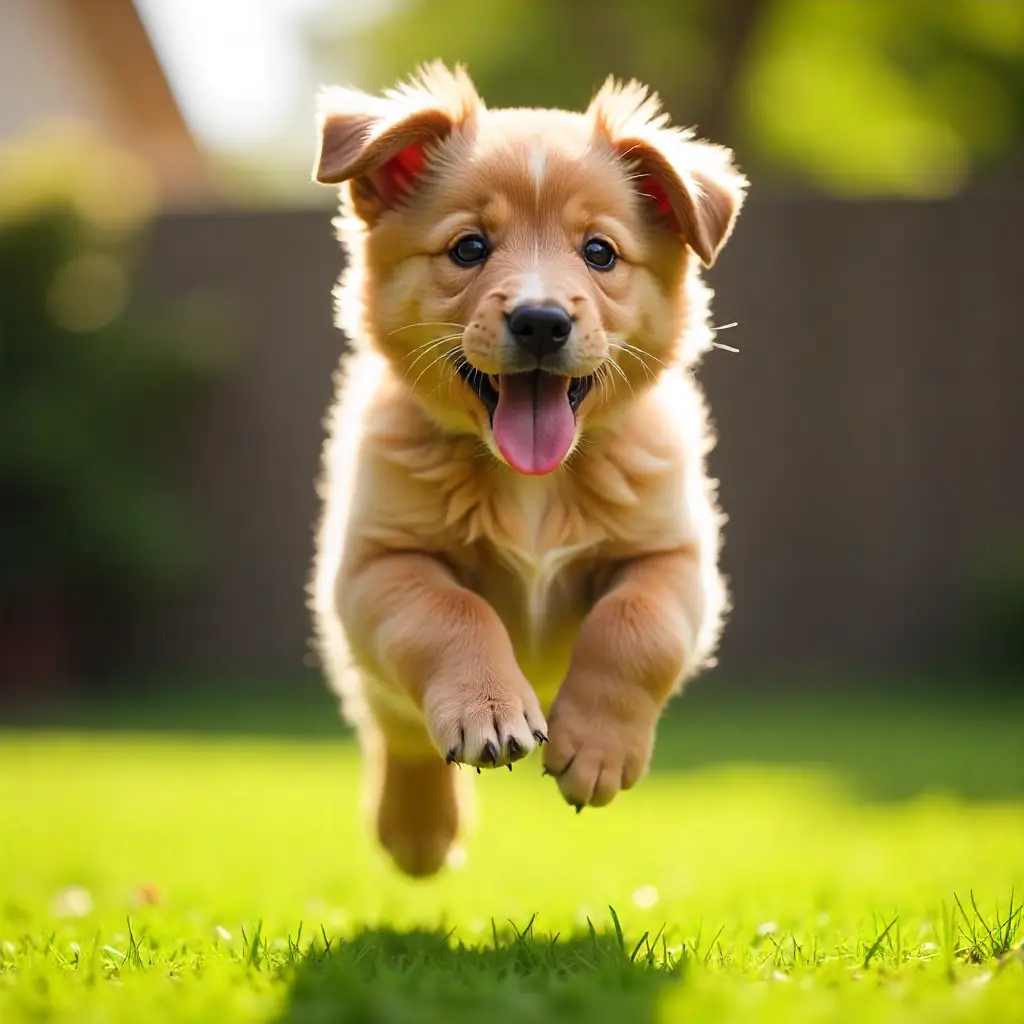 Puppy Jumping Up